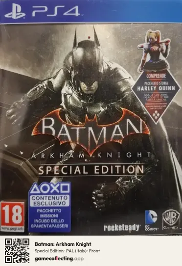 Batman: Arkham Knight PlayStation 4, Italy box front