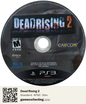 Dead Rising 2 PlayStation 3, NTSC disc