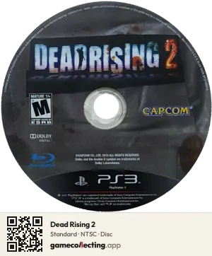 Dead Rising 2 PlayStation 3, NTSC disc
