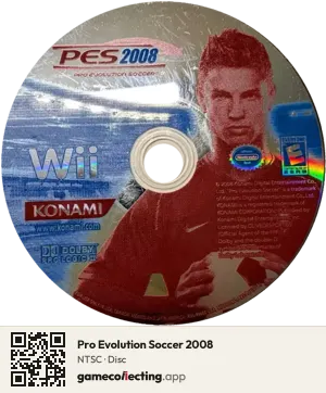 Pro Evolution Soccer 2008 Nintendo Wii, NTSC disc