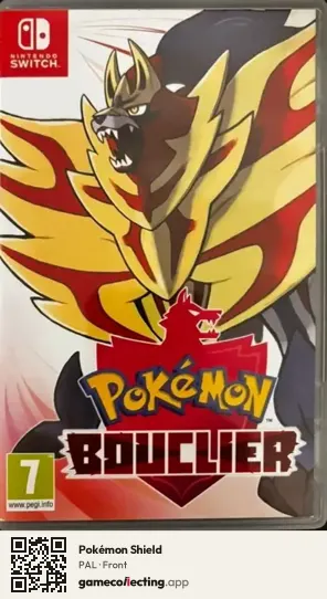 Pokémon Shield Nintendo Switch, PAL box front
