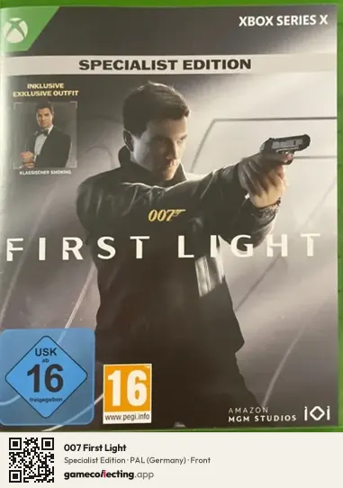 007 First Light Xbox Series X, Germany box front