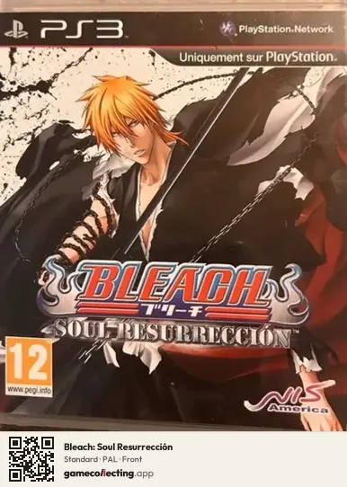 Bleach: Soul Resurrección PlayStation 3, PAL box front