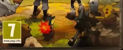 Pokémon Legends: Arceus, the PEGI square on its front