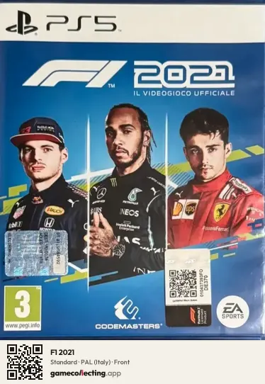 F1 2021 PlayStation 5, Italy box front