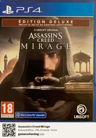 Assassin's Creed Mirage PlayStation 4, France box front