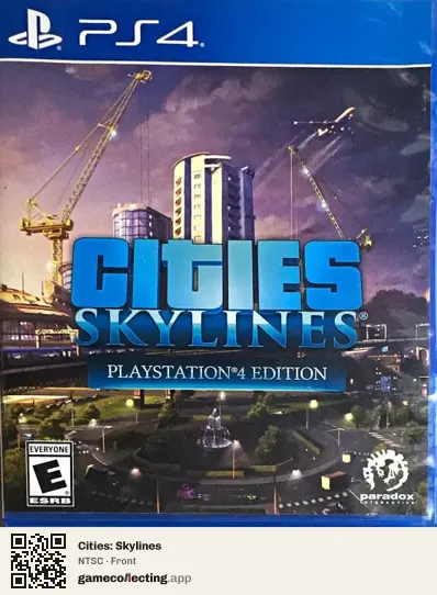 Cities: Skylines PlayStation 4, NTSC box front
