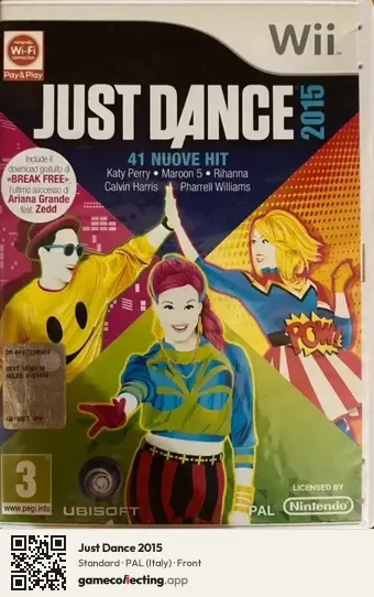 Just Dance 2015 Nintendo Wii, Italy box front
