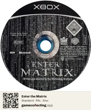 Enter the Matrix Xbox, PAL disc