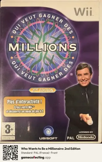 Who Wants to Be a Millionaire: 2nd Edition Nintendo Wii, France box front