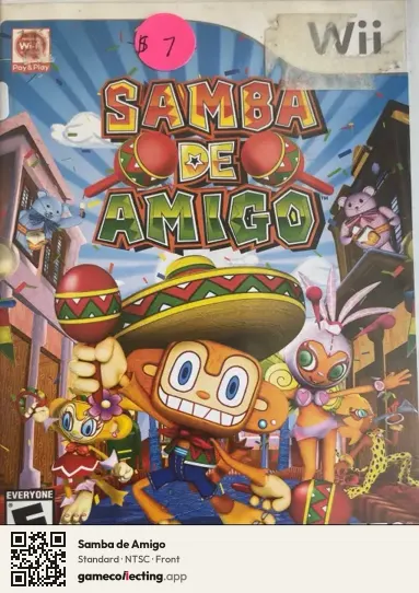 Samba de Amigo Nintendo Wii, NTSC box front
