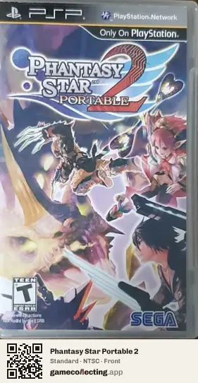 Phantasy Star Portable 2 PlayStation Portable, NTSC box front