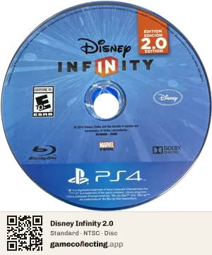 Disney Infinity 2.0 PlayStation 4, NTSC disc