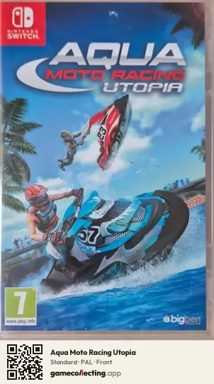 Aqua Moto Racing Utopia Nintendo Switch, PAL box front