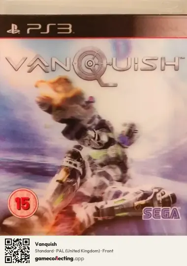 Vanquish PlayStation 3, United Kingdom box front