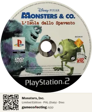 Monsters, Inc. PlayStation 2, PAL disc