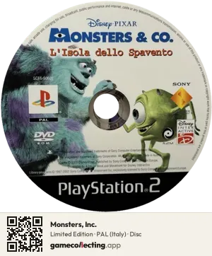 Monsters, Inc. PlayStation 2, PAL disc