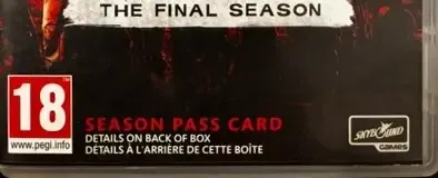 The Walking Dead: The Final Season, the PEGI square on its front