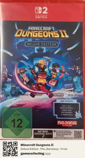 Minecraft Dungeons II Nintendo Switch 2, Germany box front