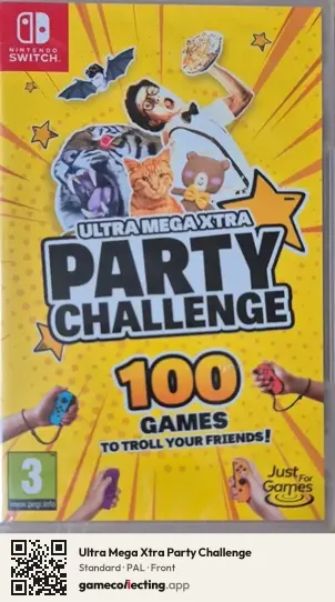 Ultra Mega Xtra Party Challenge Nintendo Switch, PAL box front