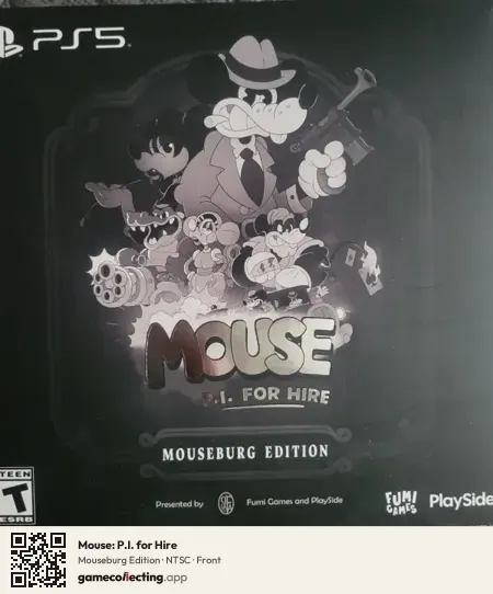 Mouse: P.I. for Hire PlayStation 5, NTSC box front