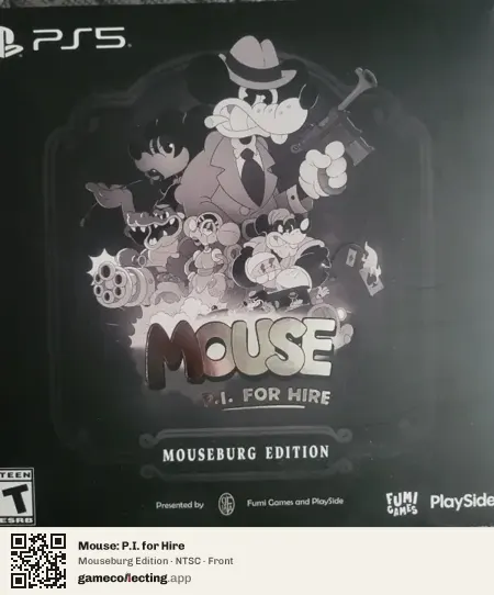 Mouse: P.I. for Hire PlayStation 5, NTSC box front