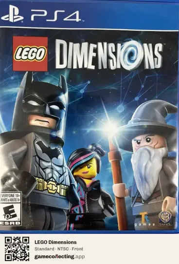 LEGO Dimensions PlayStation 4, NTSC box front