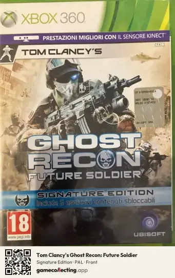 Tom Clancy's Ghost Recon: Future Soldier Xbox 360, PAL box front