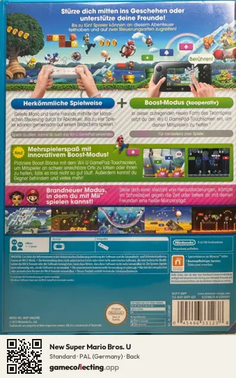 New Super Mario Bros. U Nintendo Wii U, Germany box back