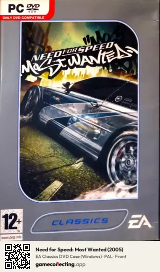 Need for Speed: Most Wanted (2005) Computer, PAL box front