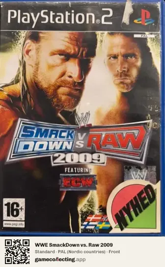 WWE SmackDown vs. Raw 2009 PlayStation 2, Nordic countries box front