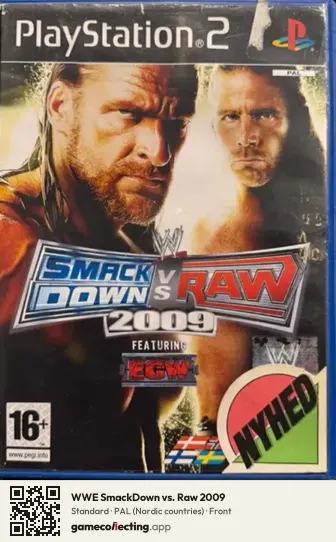 WWE SmackDown vs. Raw 2009 PlayStation 2, Nordic countries box front