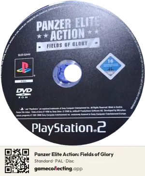 Panzer Elite Action: Fields of Glory PlayStation 2, PAL disc