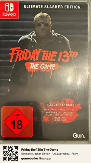 Friday the 13th: The Game Nintendo Switch, Germany box front