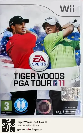 Tiger Woods PGA Tour 11 Nintendo Wii, PAL box front