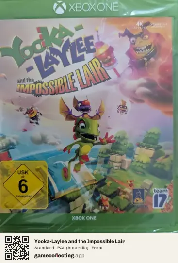Yooka-Laylee and the Impossible Lair Xbox One, Australia box front