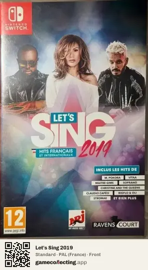 Let's Sing 2019 Nintendo Switch, France box front