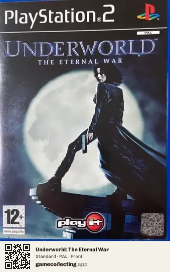 Underworld: The Eternal War PlayStation 2, PAL box front