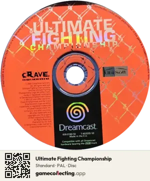 Ultimate Fighting Championship Sega Dreamcast, PAL disc