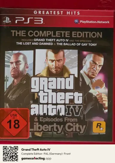 Grand Theft Auto IV PlayStation 3, Germany box front