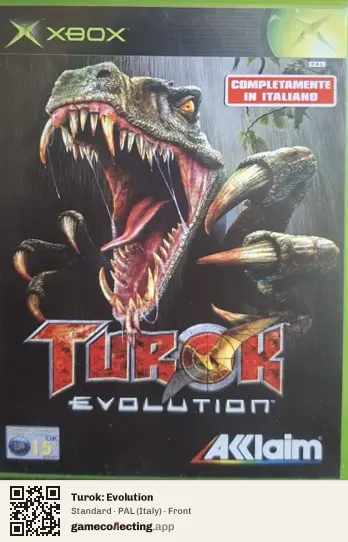 Turok: Evolution Xbox, Italy box front