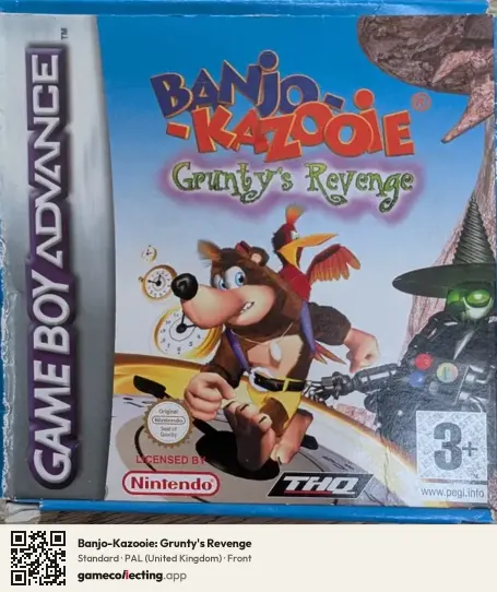 Banjo-Kazooie: Grunty's Revenge Game Boy Advance, United Kingdom box front