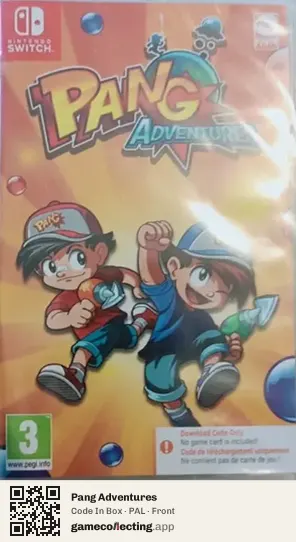 Pang Adventures Nintendo Switch, PAL box front