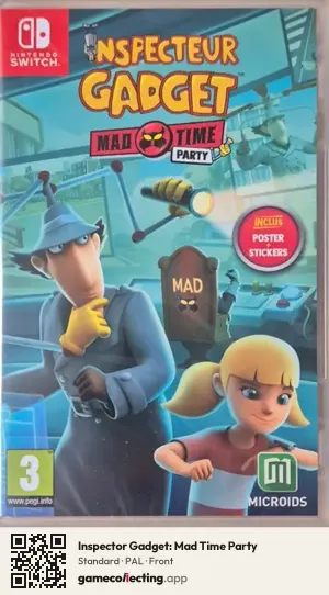 Inspector Gadget: Mad Time Party Nintendo Switch, PAL box front