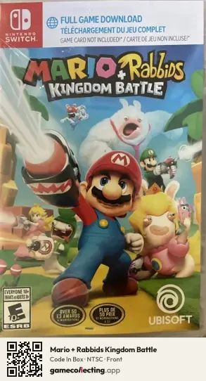 Mario + Rabbids Kingdom Battle Nintendo Switch, NTSC box front