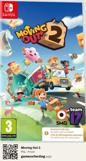 Moving Out 2 Nintendo Switch, PAL box front