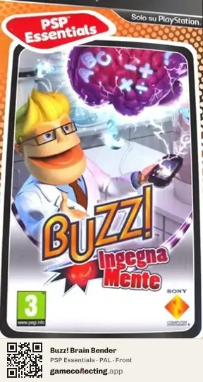 Buzz! Brain Bender PlayStation Portable, PAL box front