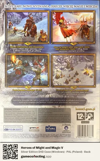 Heroes of Might and Magic V Computer, Poland box back