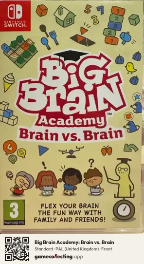 Big Brain Academy: Brain vs. Brain Nintendo Switch, United Kingdom box front