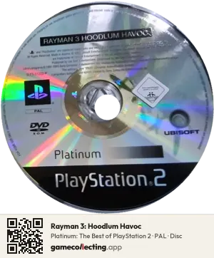 Rayman 3: Hoodlum Havoc PlayStation 2, PAL disc